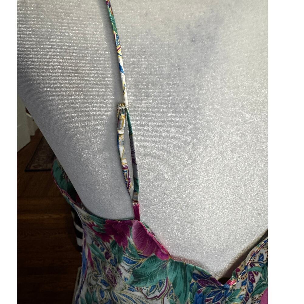 Victoria’s Secret Gold Label Floral Satin Slip Dress Medium Vintage Y2K Lingerie - Picture 7 of 7